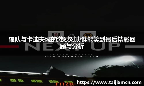 狼队与卡迪夫城的激烈对决谁能笑到最后精彩回顾与分析
